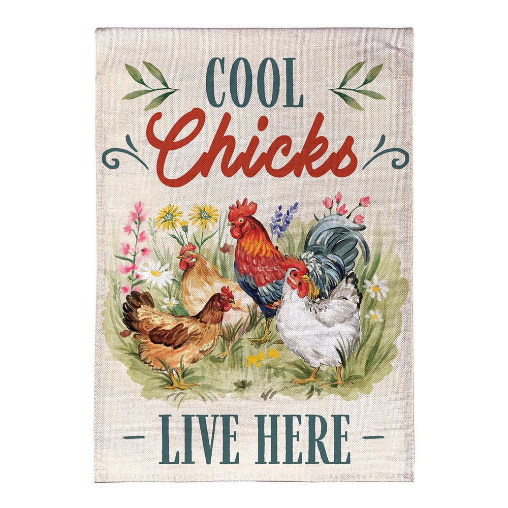 Cool Chicks Garden Flag