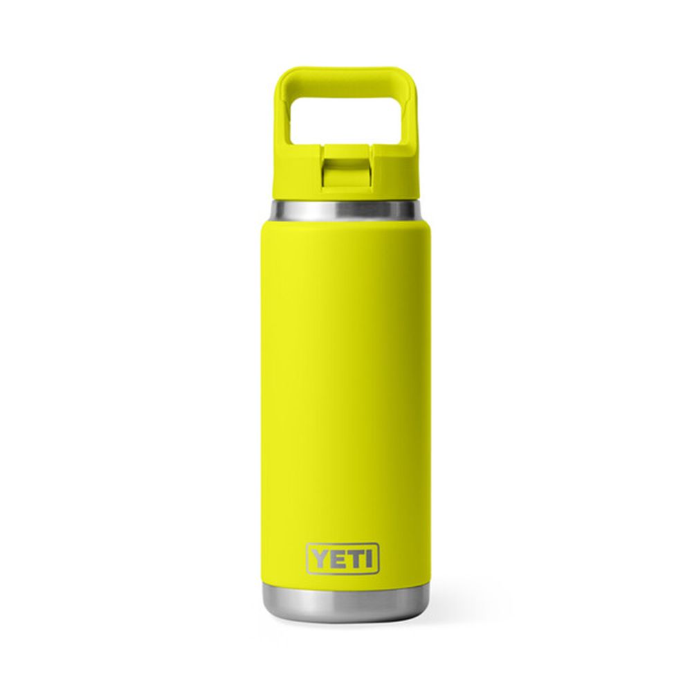 Rambler Yellow 26 oz. Yeti Water Bottle with Straw