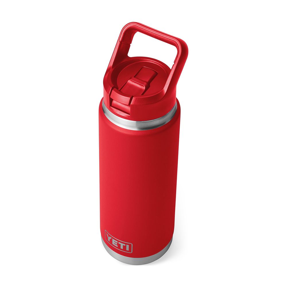 Rambler Red 26 oz. Yeti Water Bottle with Straw