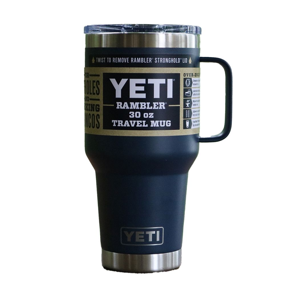 Navy 35 oz. Rambler Yeti Straw Mug with Lid