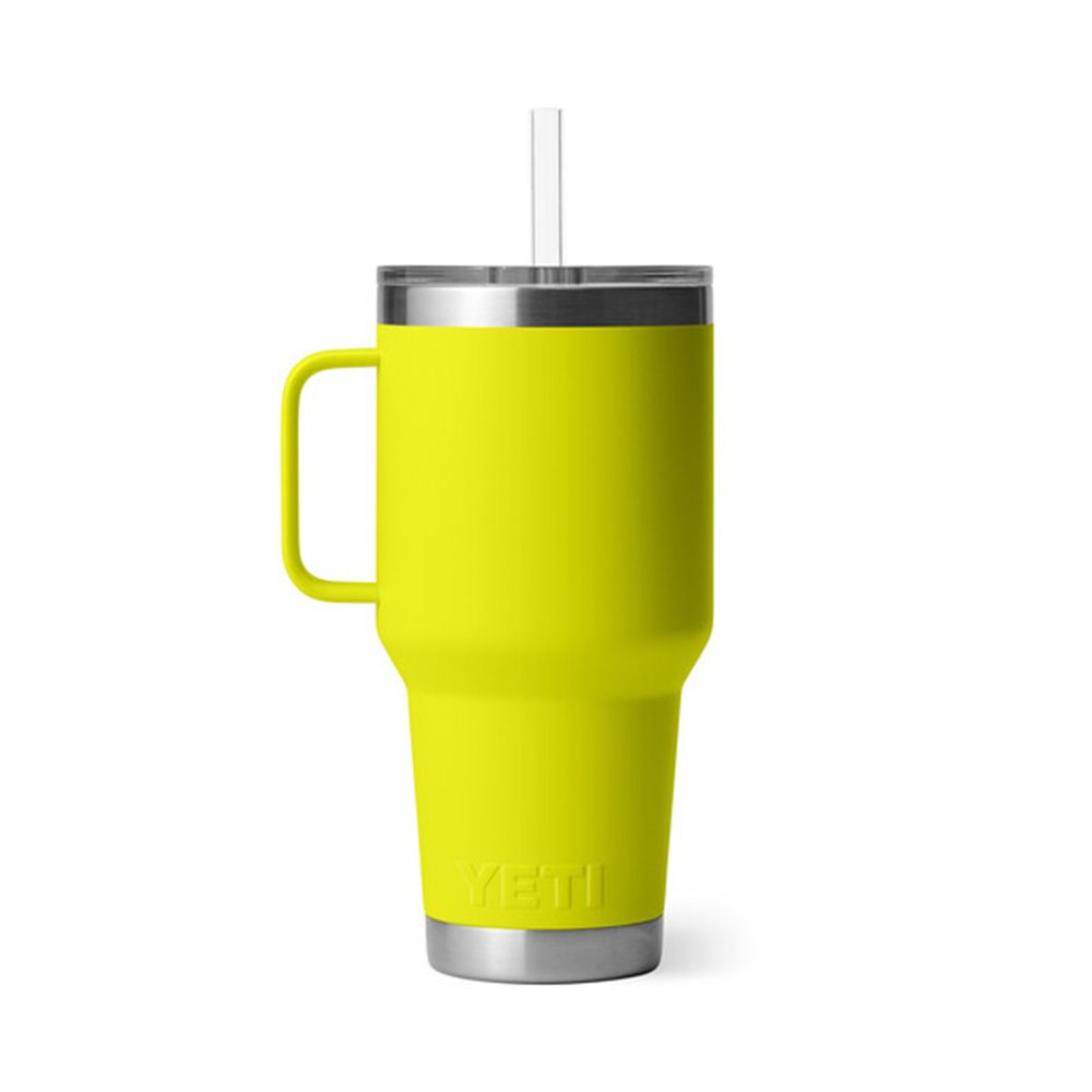 Yellow Yeti 35 oz. Straw Mug Rambler