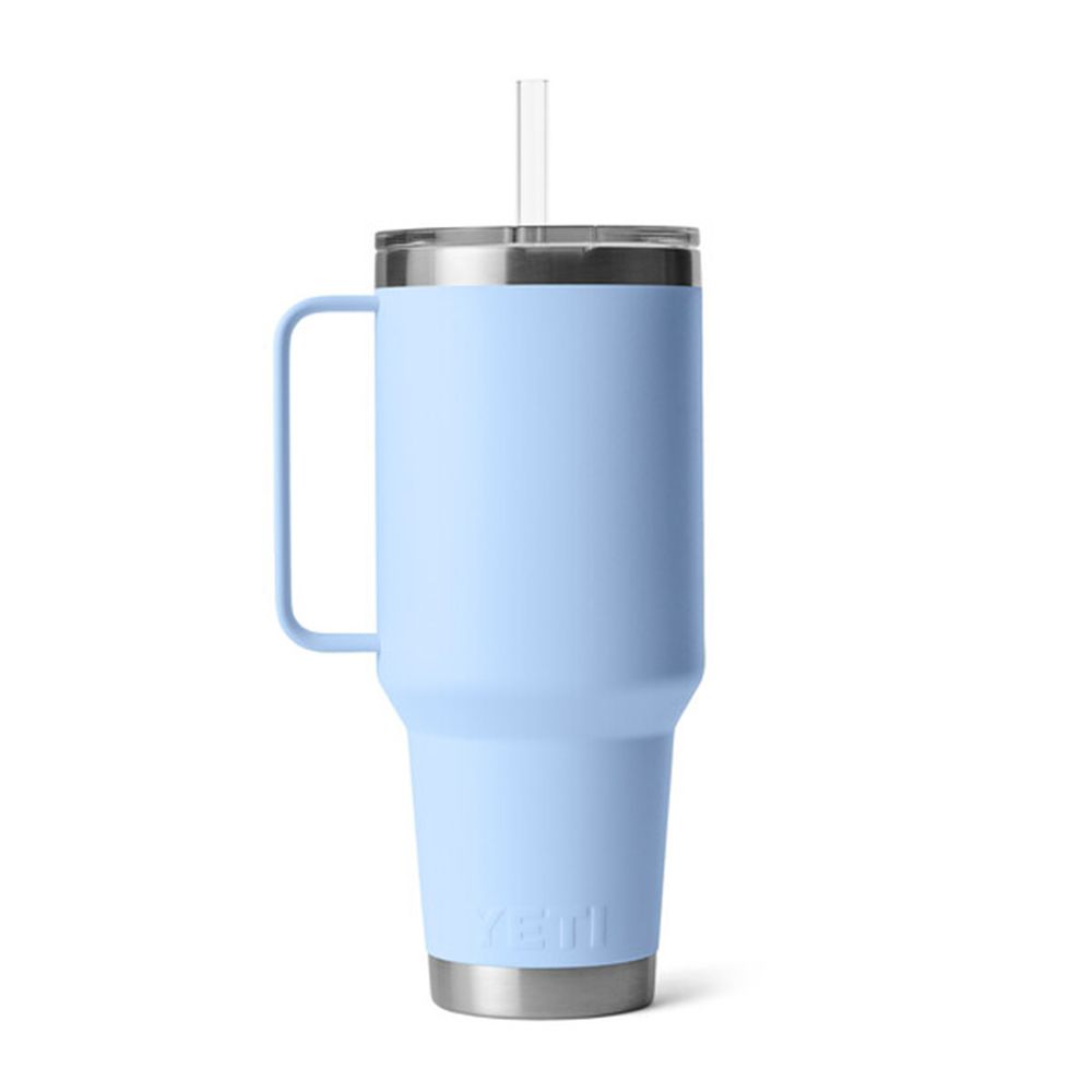 Sky Blue Yeti 42 oz. Straw Mug Rambler