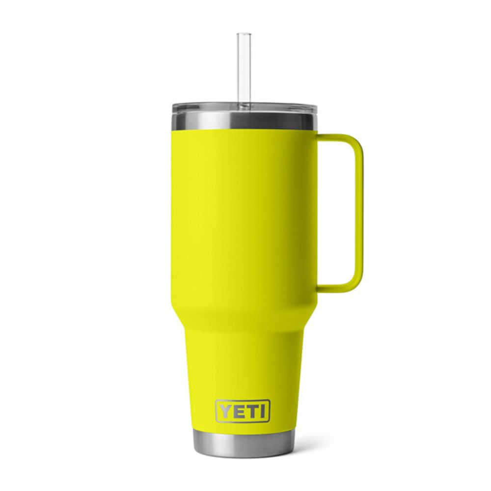 Yellow Yeti 42 oz. Straw Mug Rambler