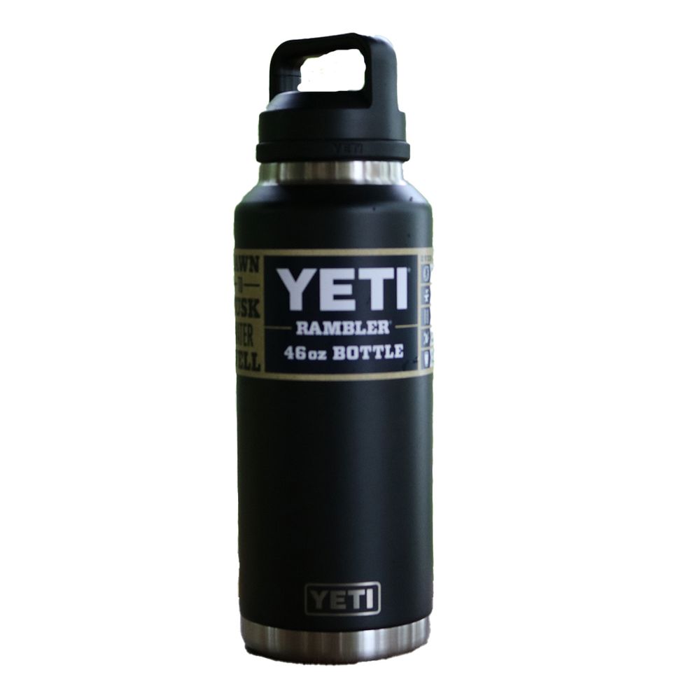 46 oz. Yeti Black Chug Cap Water Bottle