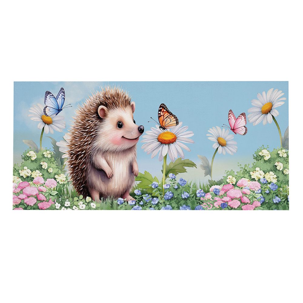 Evergreen Hedgehog And Daisies Switch Mat