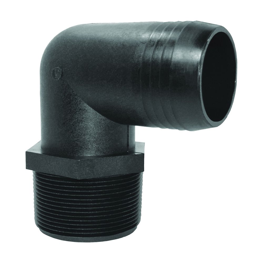 Green Leaf 1/4 in. Male NPT x 1/4 in. Hose Barb Polypropylene Elbow