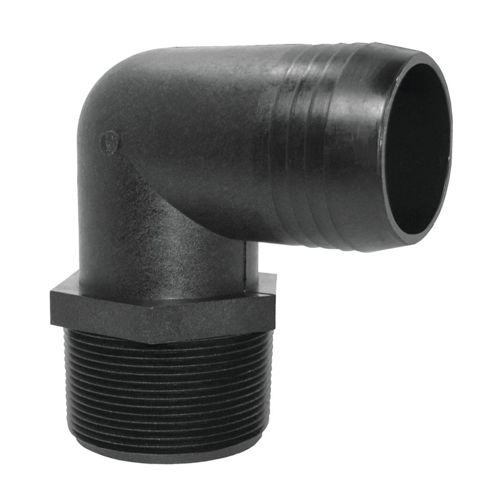 Green Leaf 1/4 in. Male NPT x 3/8 in. Hose Barb Polypropylene Hose to Pipe Elbow
