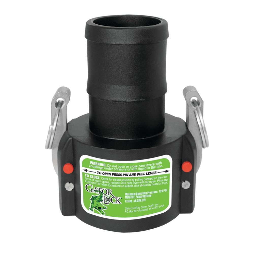 Green Leaf 1-1/2 in. Camlock Coupler x Hose Barb