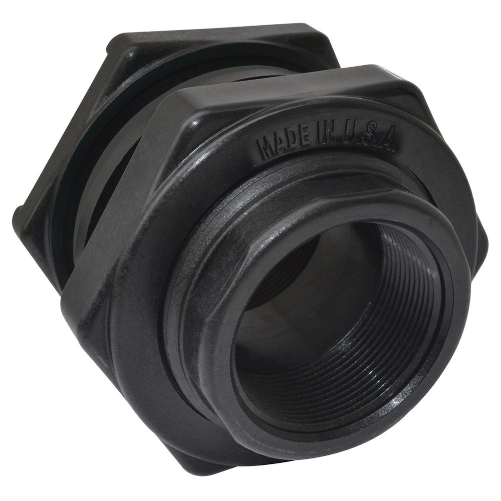 Green Leaf 1/2 in. Polymer Bulkhead Tank Fitting with Gasket
