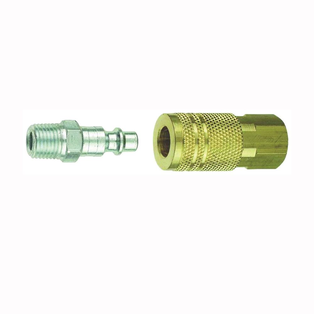 Tru-Flate 1/4 in. T-Style Coupler and Plug Set
