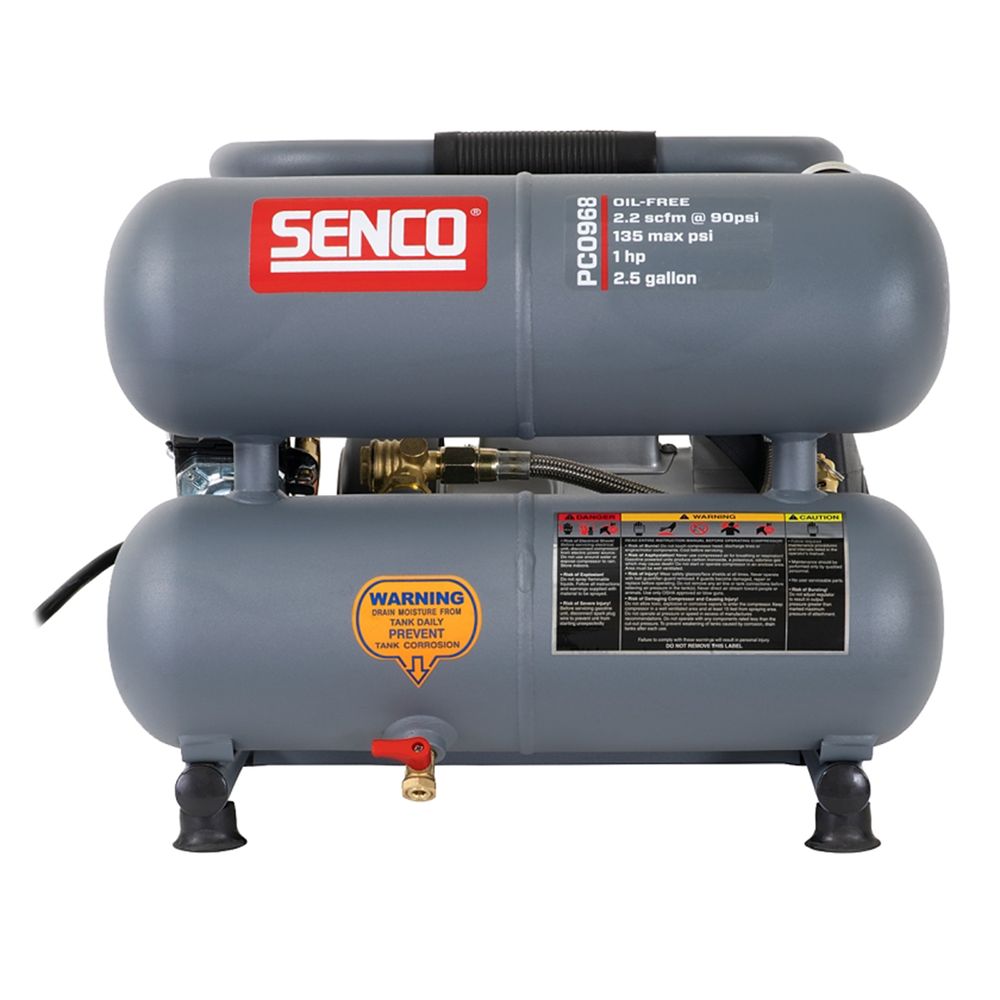 Senco 2-1/2 gal. Oil-Less Air Compressor
