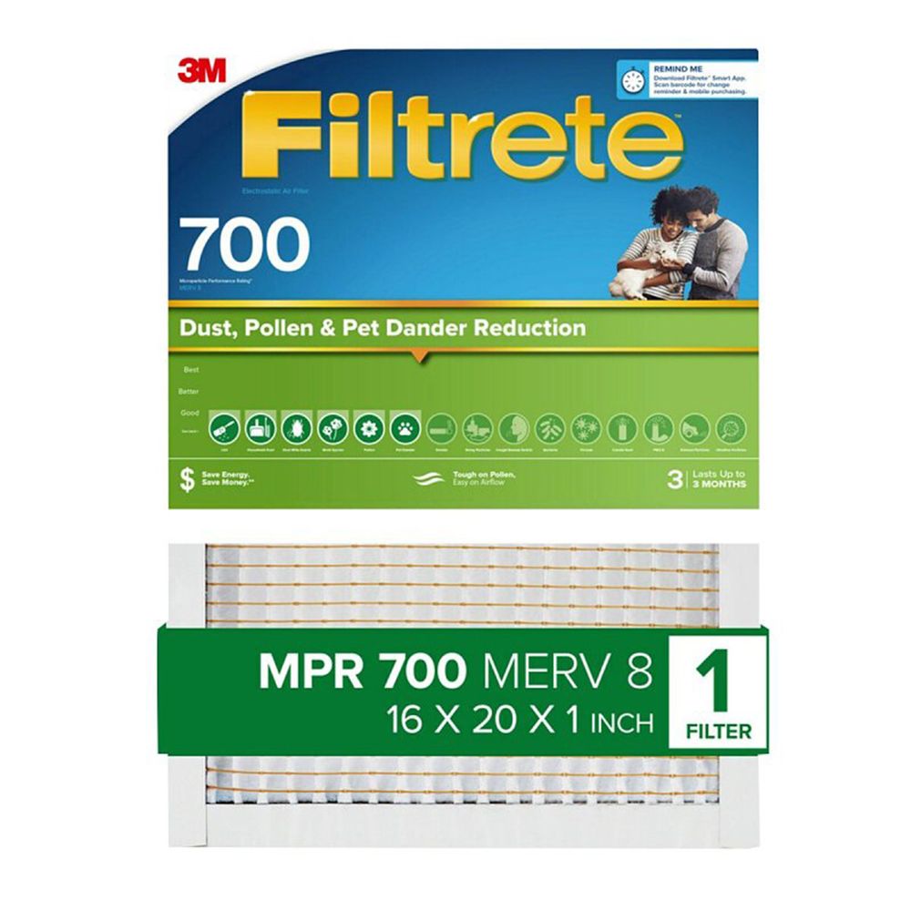 Filtrete 16 in. x 20 in. x 1 in. 700 MPR Electrostatic Air Filter