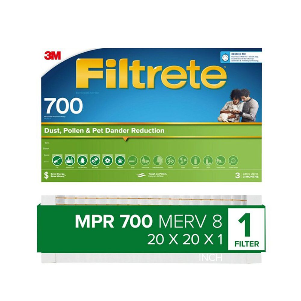 Filtrete 20 in. x 20 in. x 1 in. 700 MPR Electrostatic Air Filter