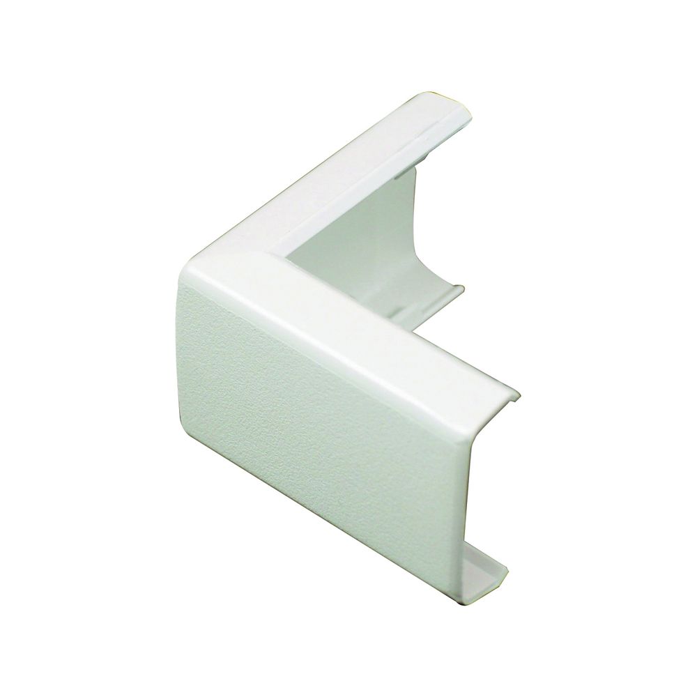 Wiremold White Plastic Raceway Outside Elbow