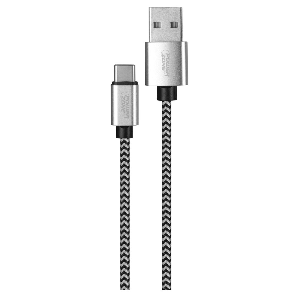PowerZone 6 ft. Braided Type-C Charging Cable
