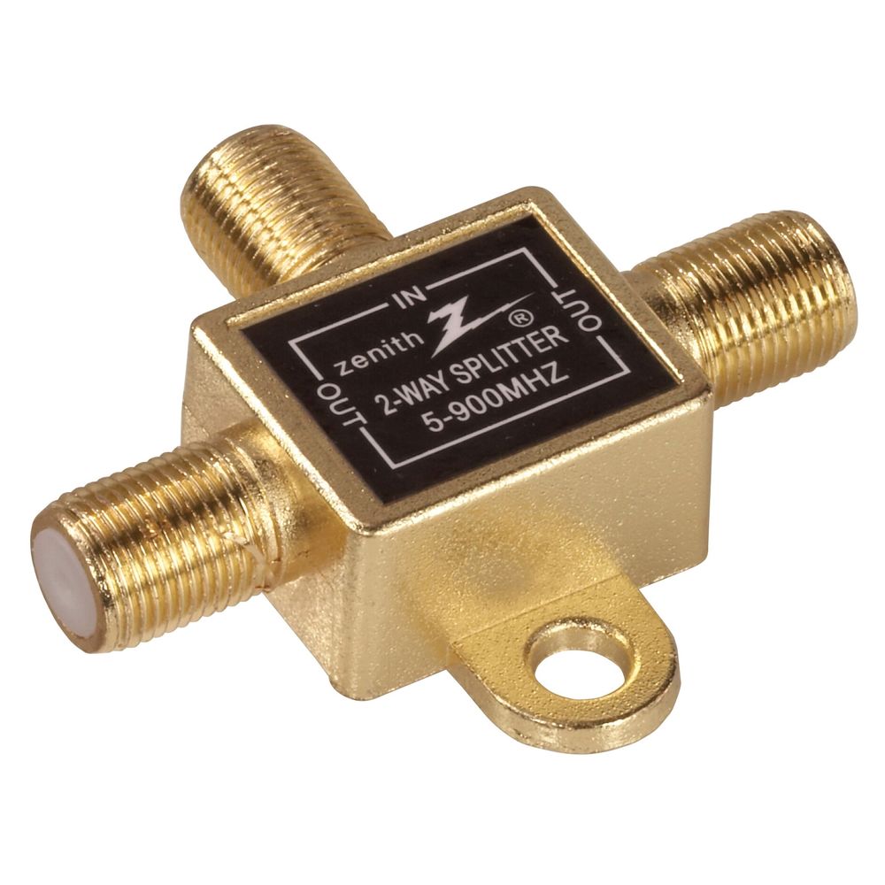 Zenith 2-Way 900 MHz Coax Signal Splitter