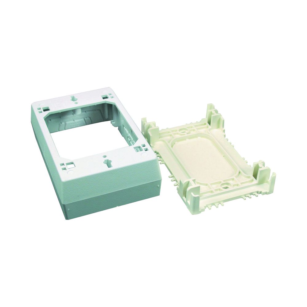 Wiremold 1-3/8 in. White Deep Outlet Box