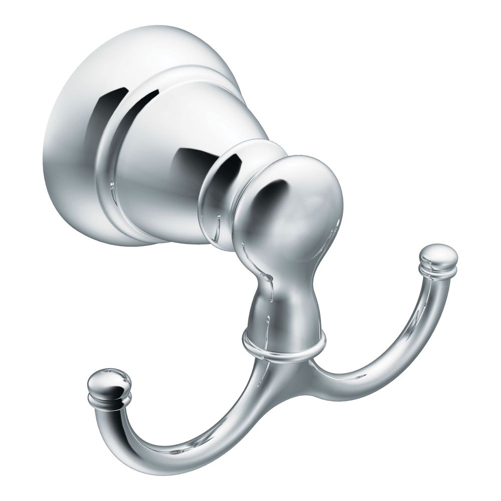 Moen 3-3/4 in. Chrome Double Robe Hook