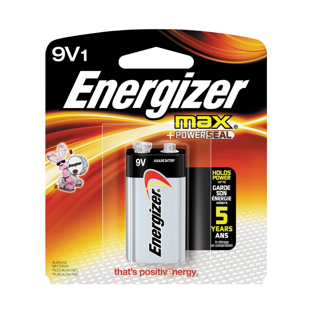 Energizer 9V MAX Alkaline Battery 1-Pack