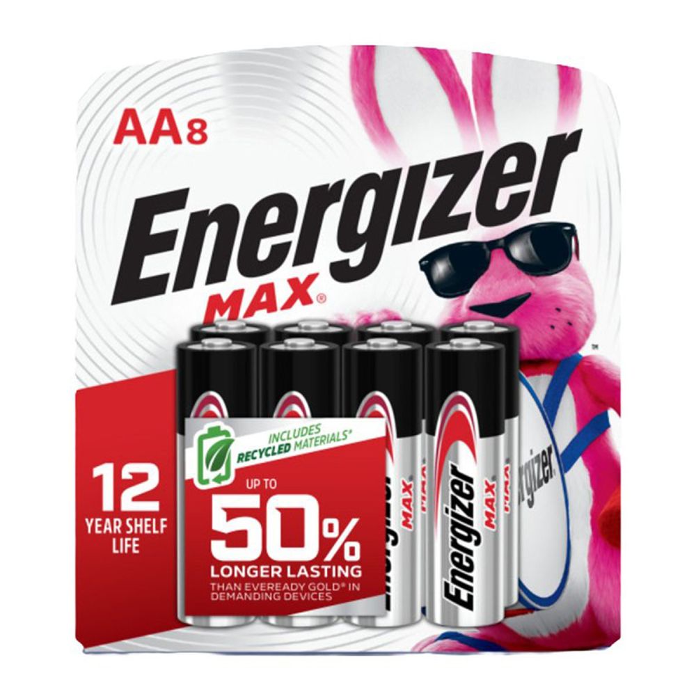 Energizer MAX AA Alkaline Battery 8-Pack