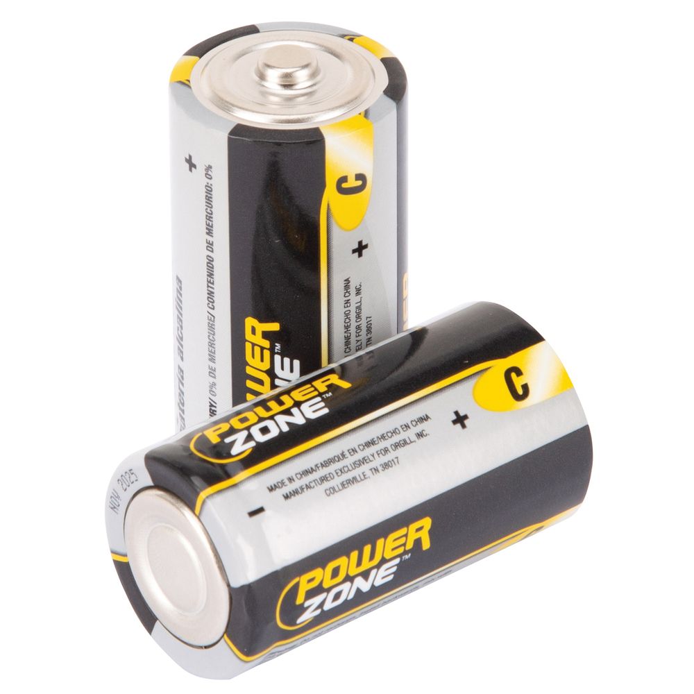 PowerZone 1.5 V. C Alkaline Battery, 4-Pack