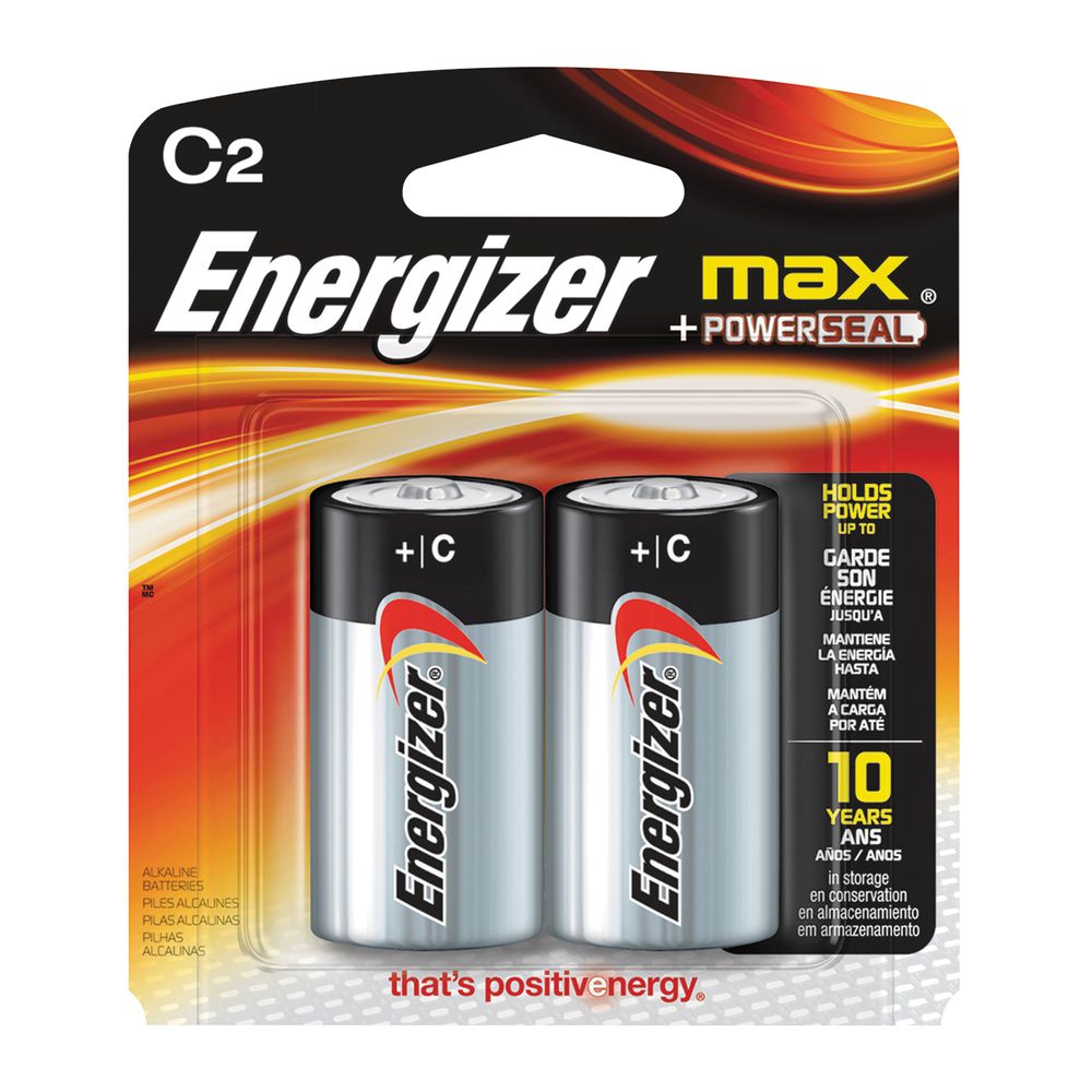 Energizer MAX C Alkaline Batteries, 2-Pack