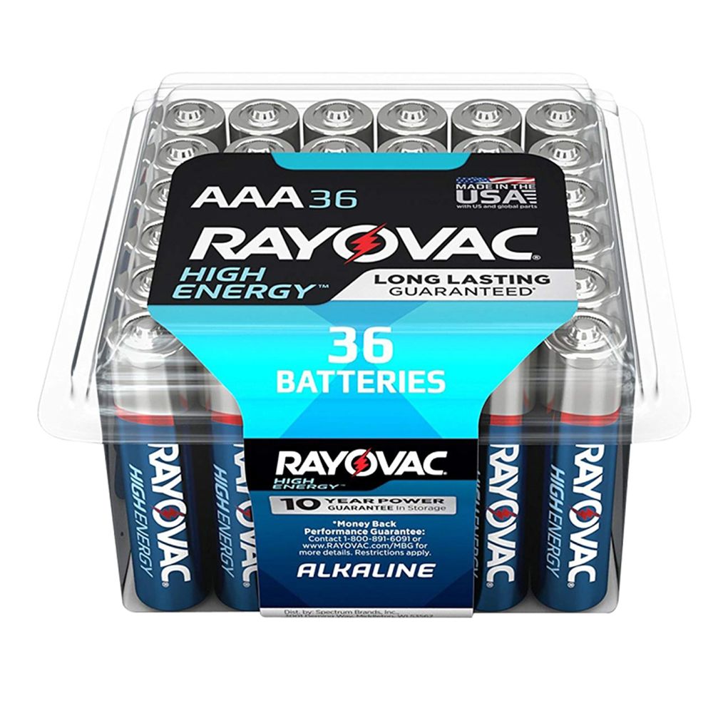 Rayovac AAA Alkaline Batteries, 36-Pack