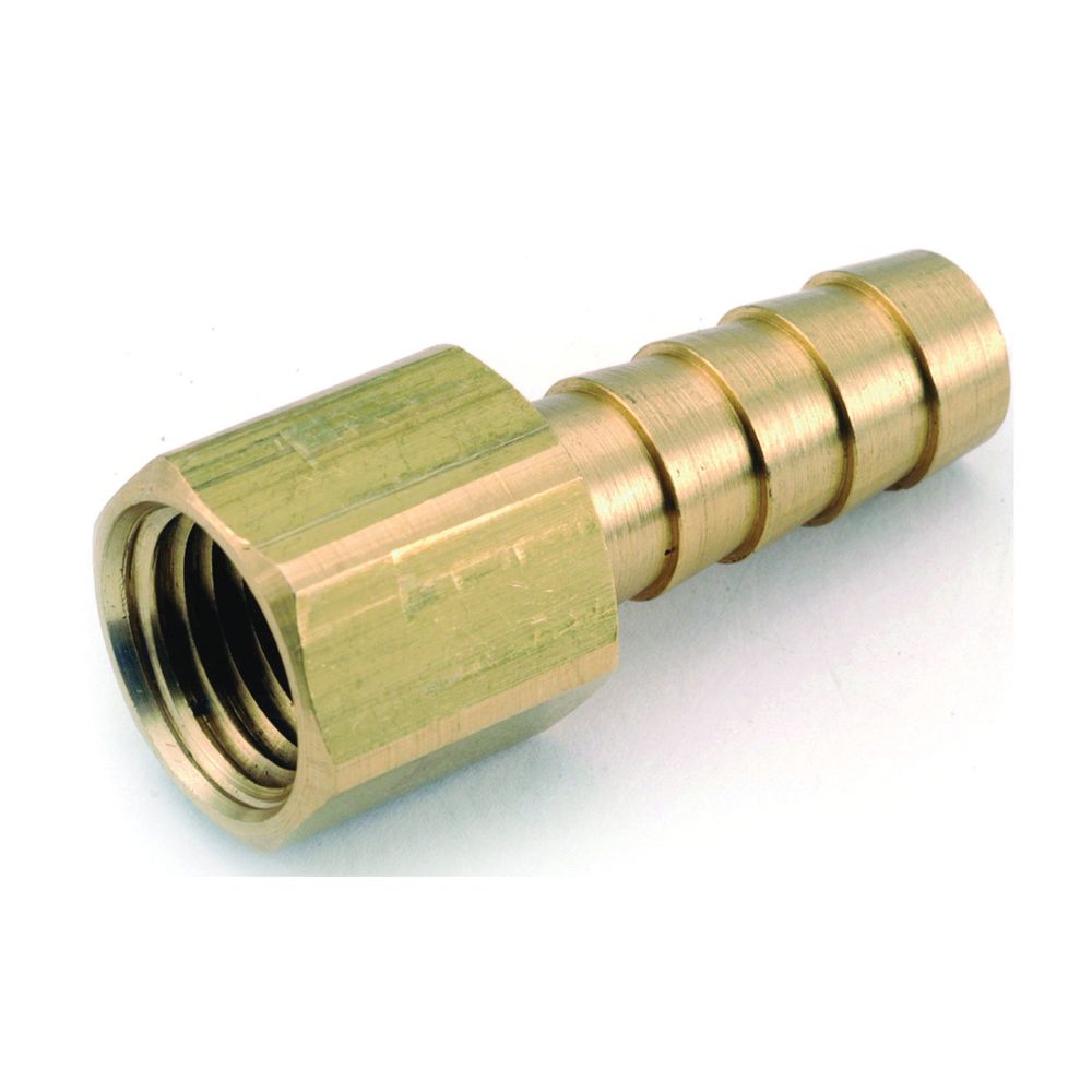 Anderson Metal 1/2 in. Barb x 3/8 in. Female Pipe Thread Brass Insert Fitting
