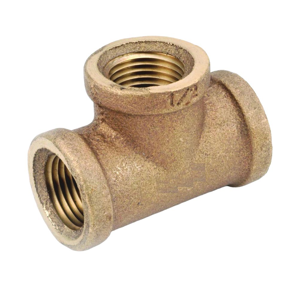 Anderson Metals 1/8 in. Female Iron Pipe Thread Brass Pipe Tee