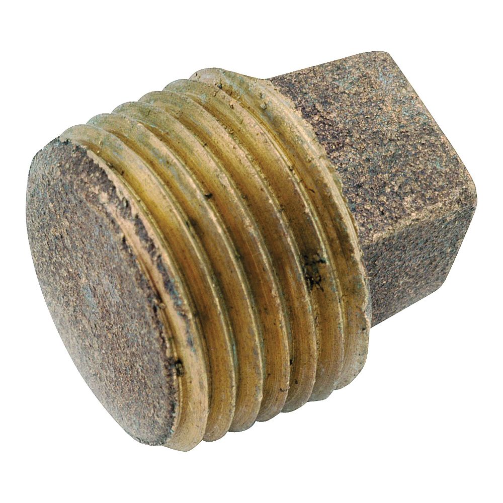 Anderson Metals 3/8 in. Solid Red Brass Pipe Plug
