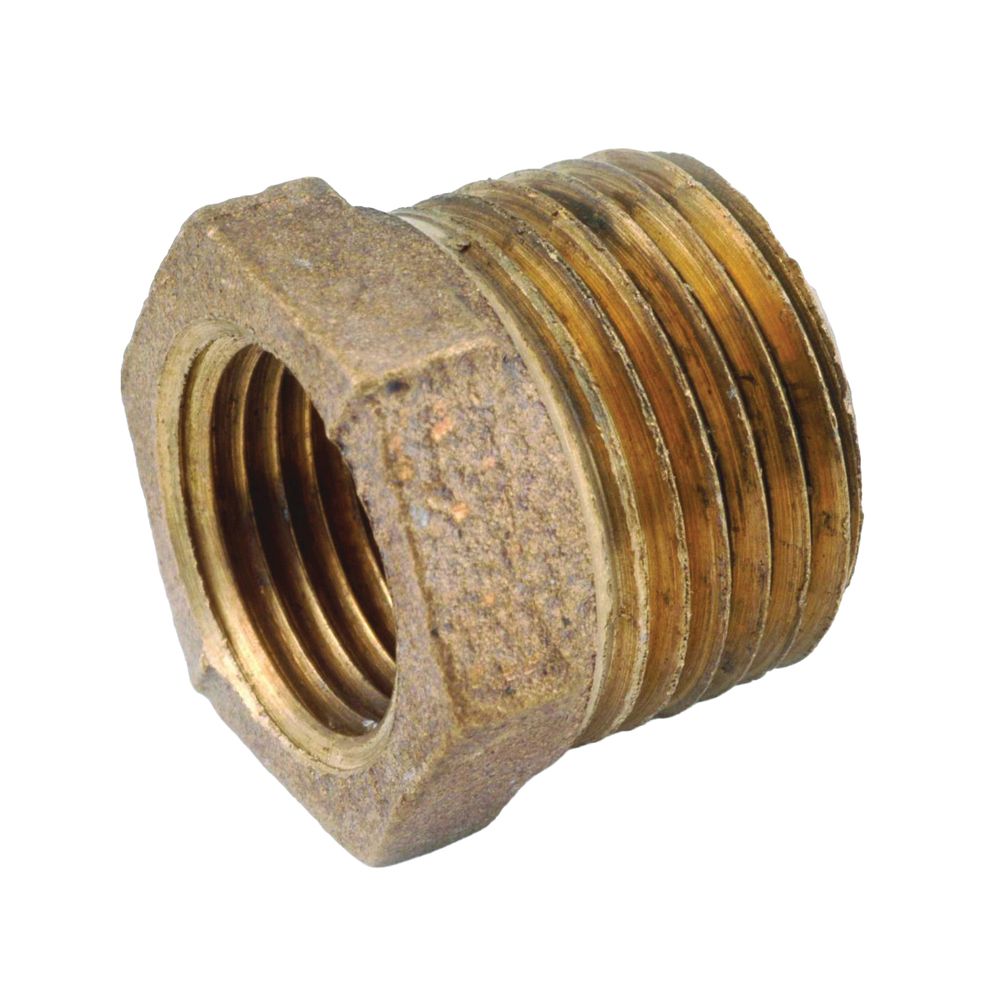 Anderson Metals 3/8 in. x 1/8 in. Brass Hex Reducing Bushing