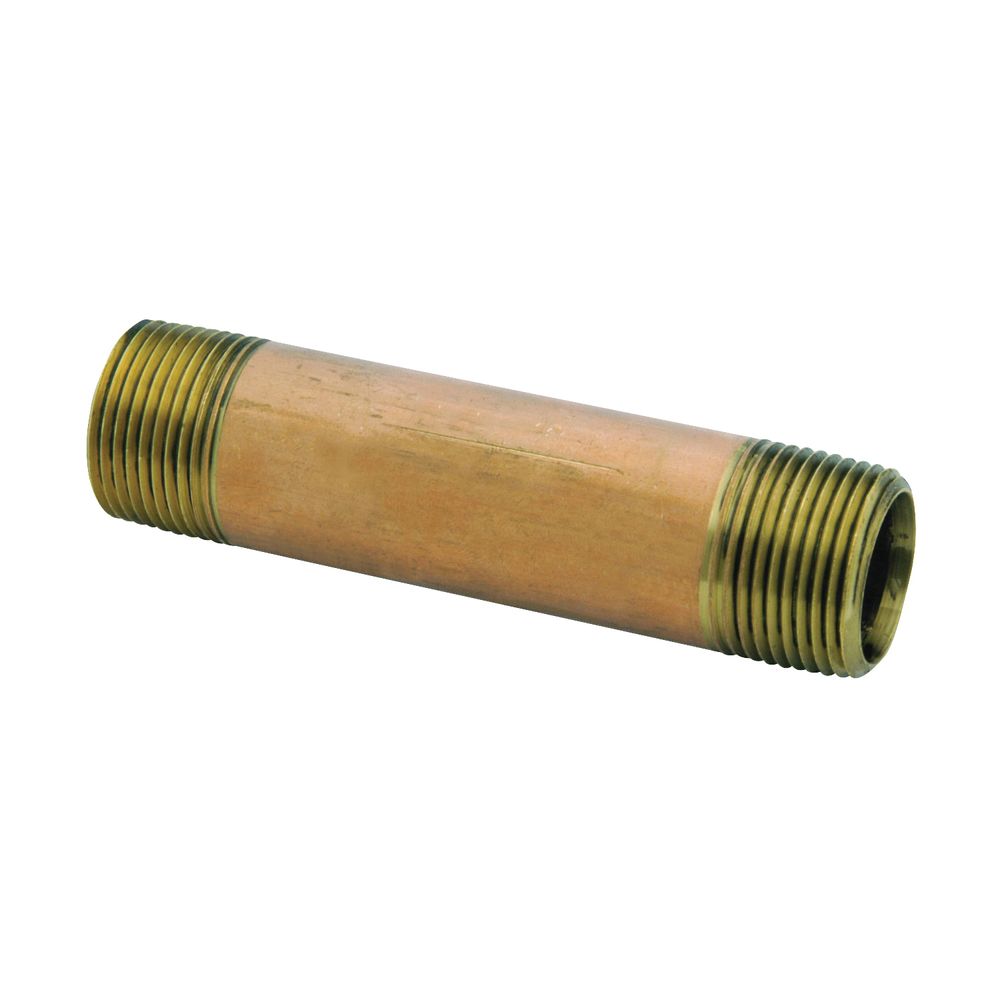 Anderson Metals 3/8 in. x 6 in. Brass Pipe Nipple