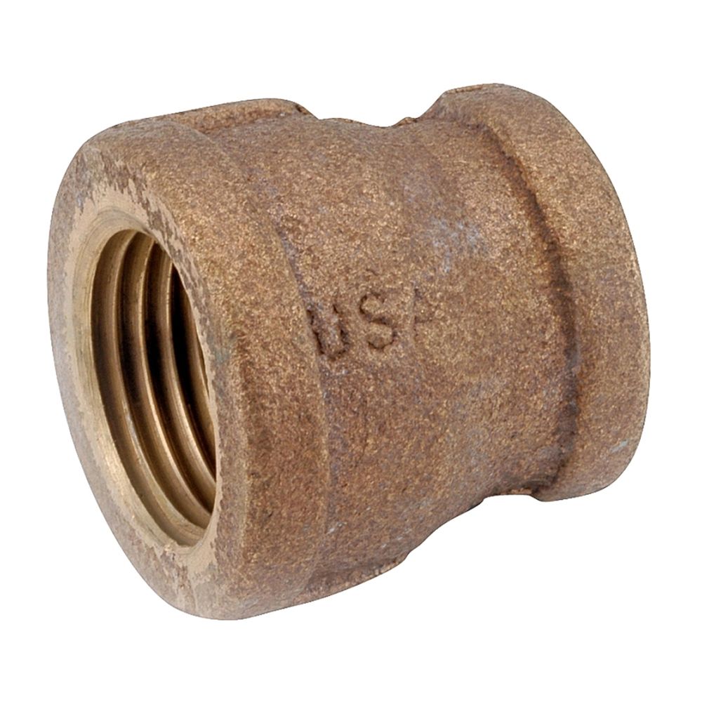 Anderson Metals 1/2 in. x 1/4 in. Brass Reducing Pipe Coupling
