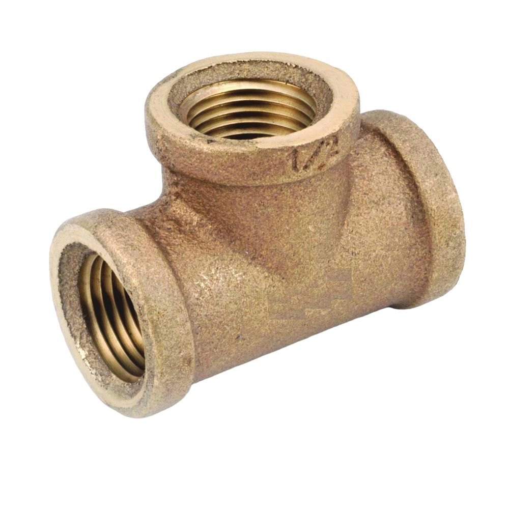 Anderson Metals 3/4 in. Female Iron Pipe Thread Brass Pipe Tee