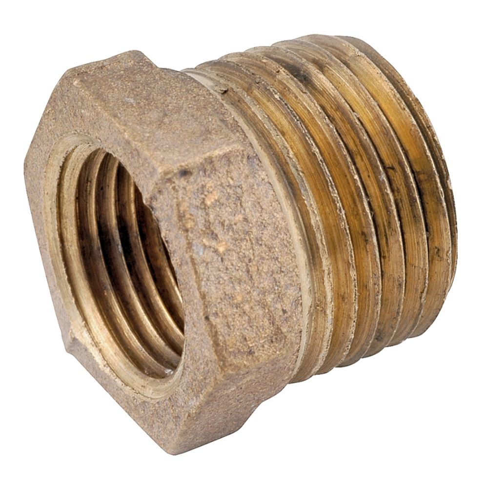 Anderson Metals 1 in. x 3/4 in. Brass Hex Reducing Bushing