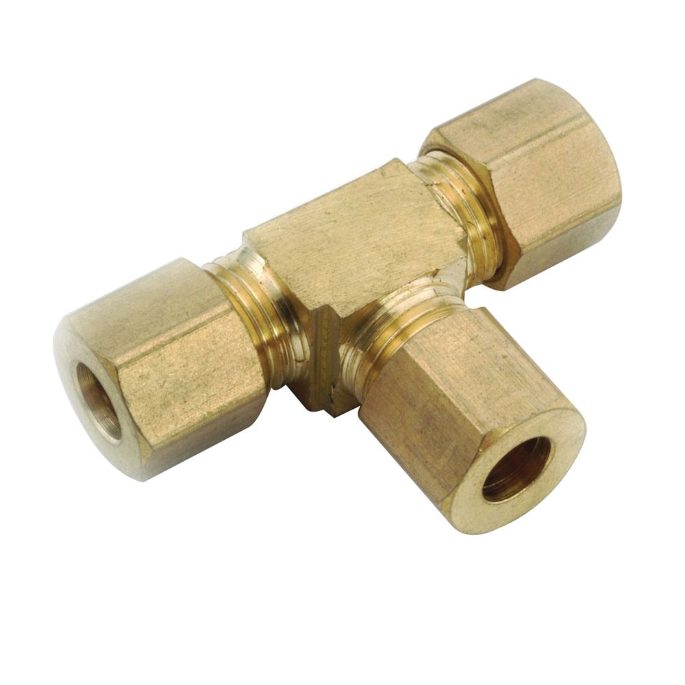 Anderson Metal 1/2 in. Brass Compression Tee
