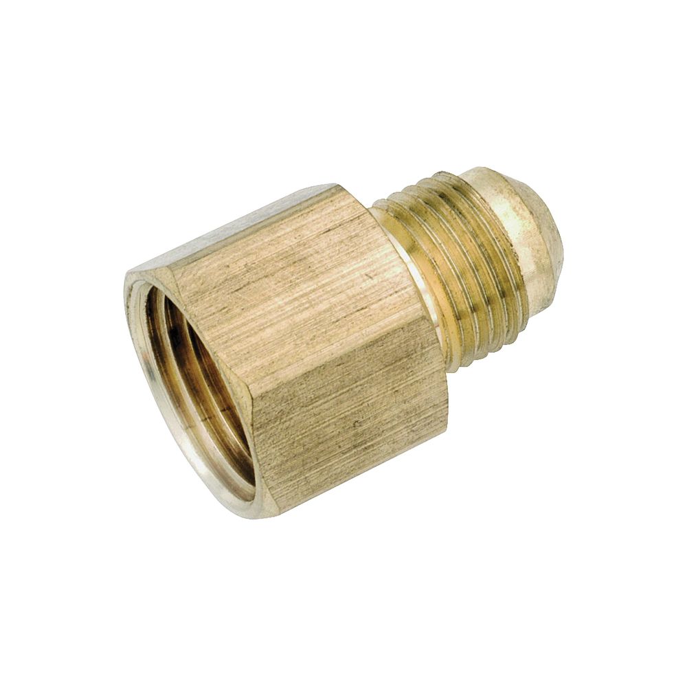 Anderson Metals 3/8 in. Flare x 1/4 in. FNPT Brass Tube Coupling