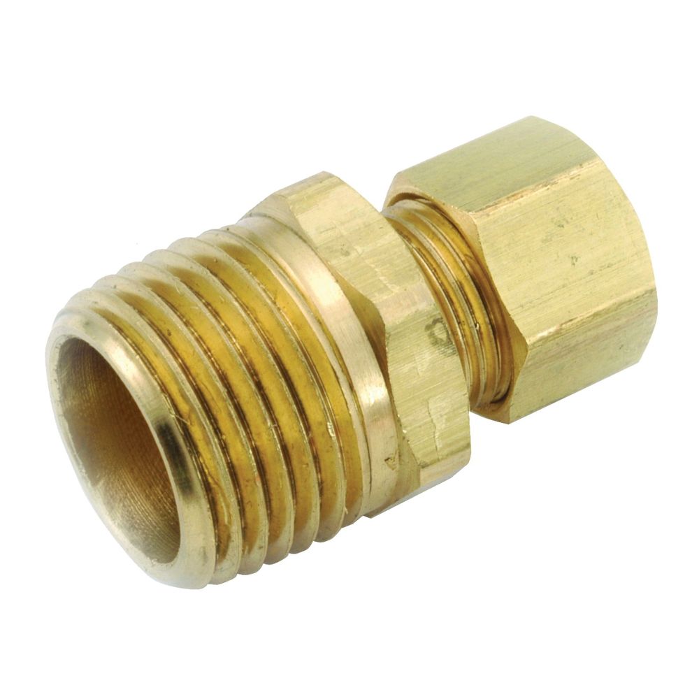 Anderson Metals 5/16 in. Compression x 1/8 in. Male Pipe Thread Brass Pipe Connector