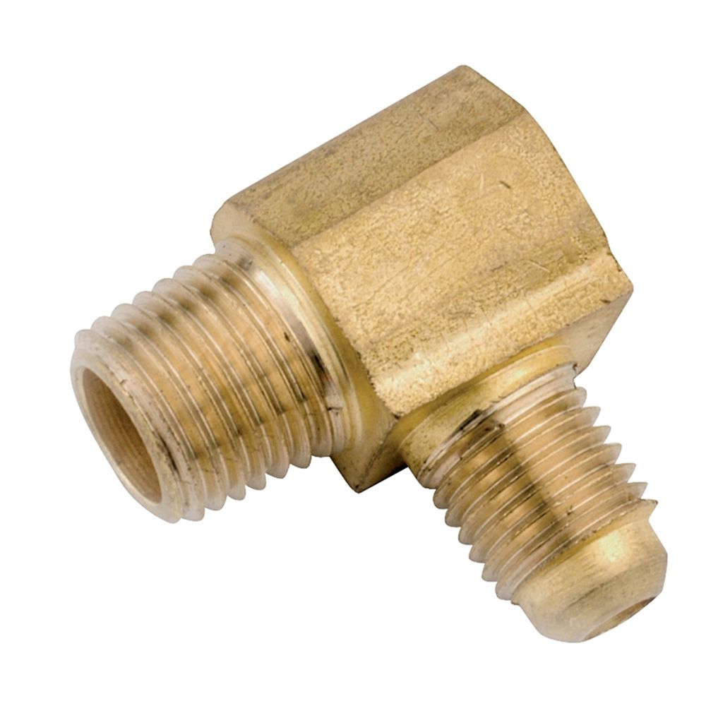 Anderson Metals 1/4 in. Flare x 1/8 in. Male Pipe Thread 90 Degree Reducing Tube Elbow