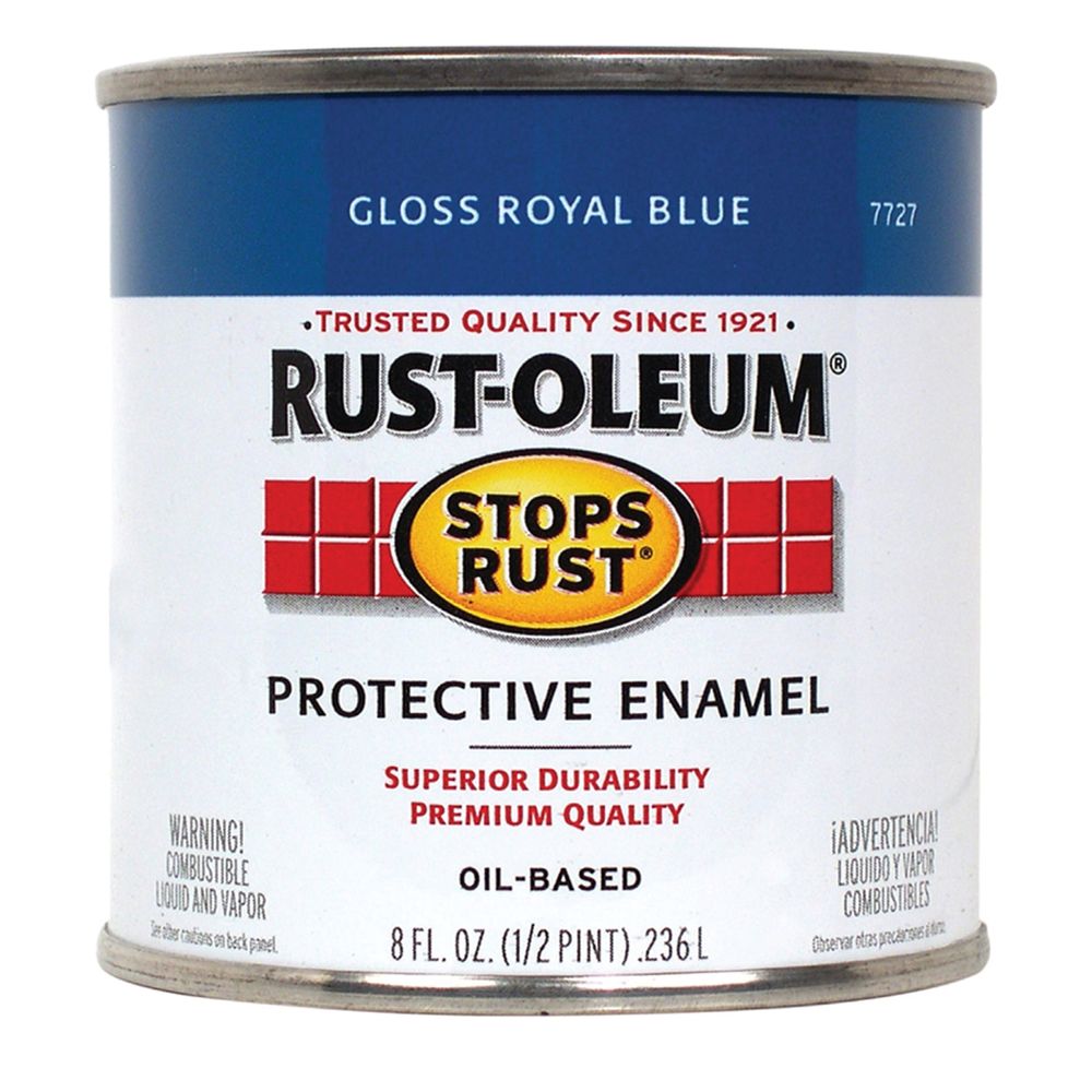 Rust-Oleum 1/2 pt. Gloss Royal Blue Protective Enamel Paint