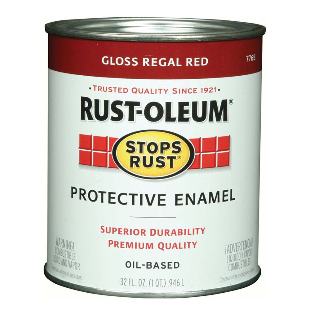 Rust-Oleum 1 Quart Gloss Regal Red Oil-Based Protective Enamel Paint