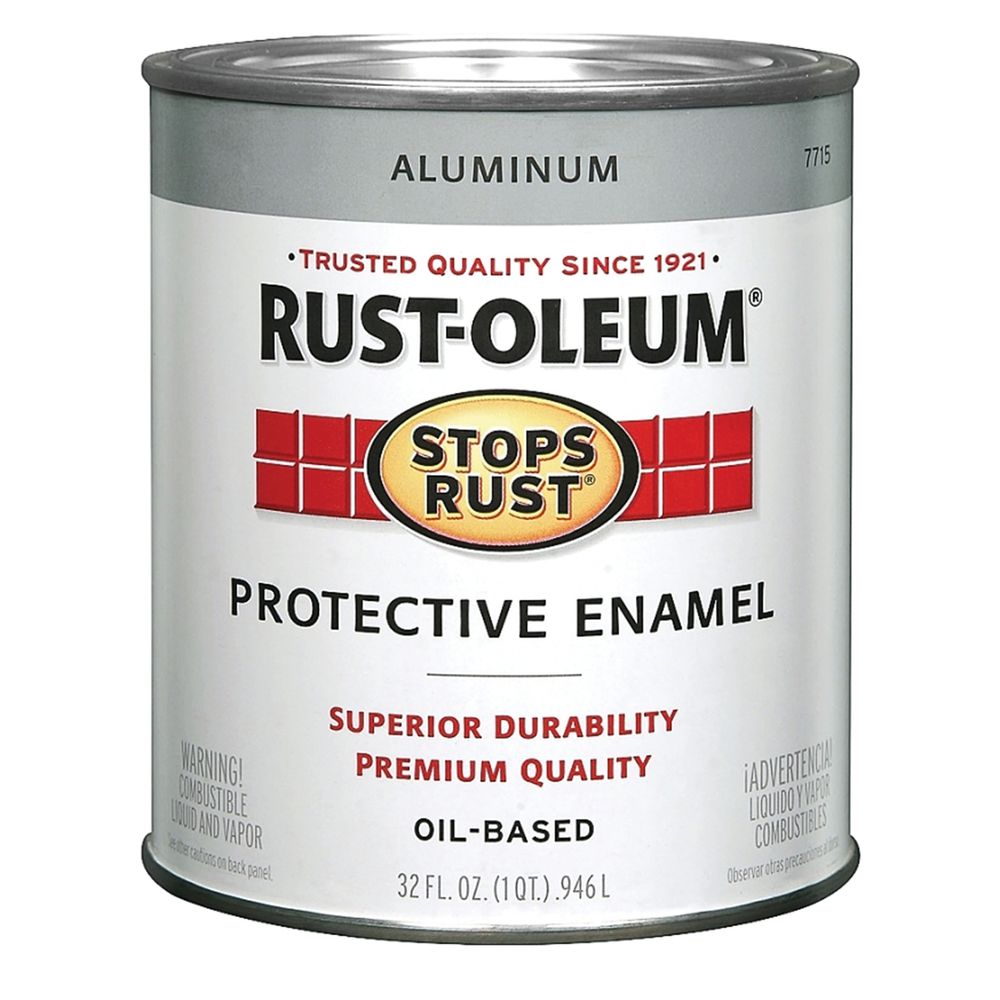 Rust-Oleum 1 qt. Aluminum Metallic Oil-Based Protective Enamel Paint