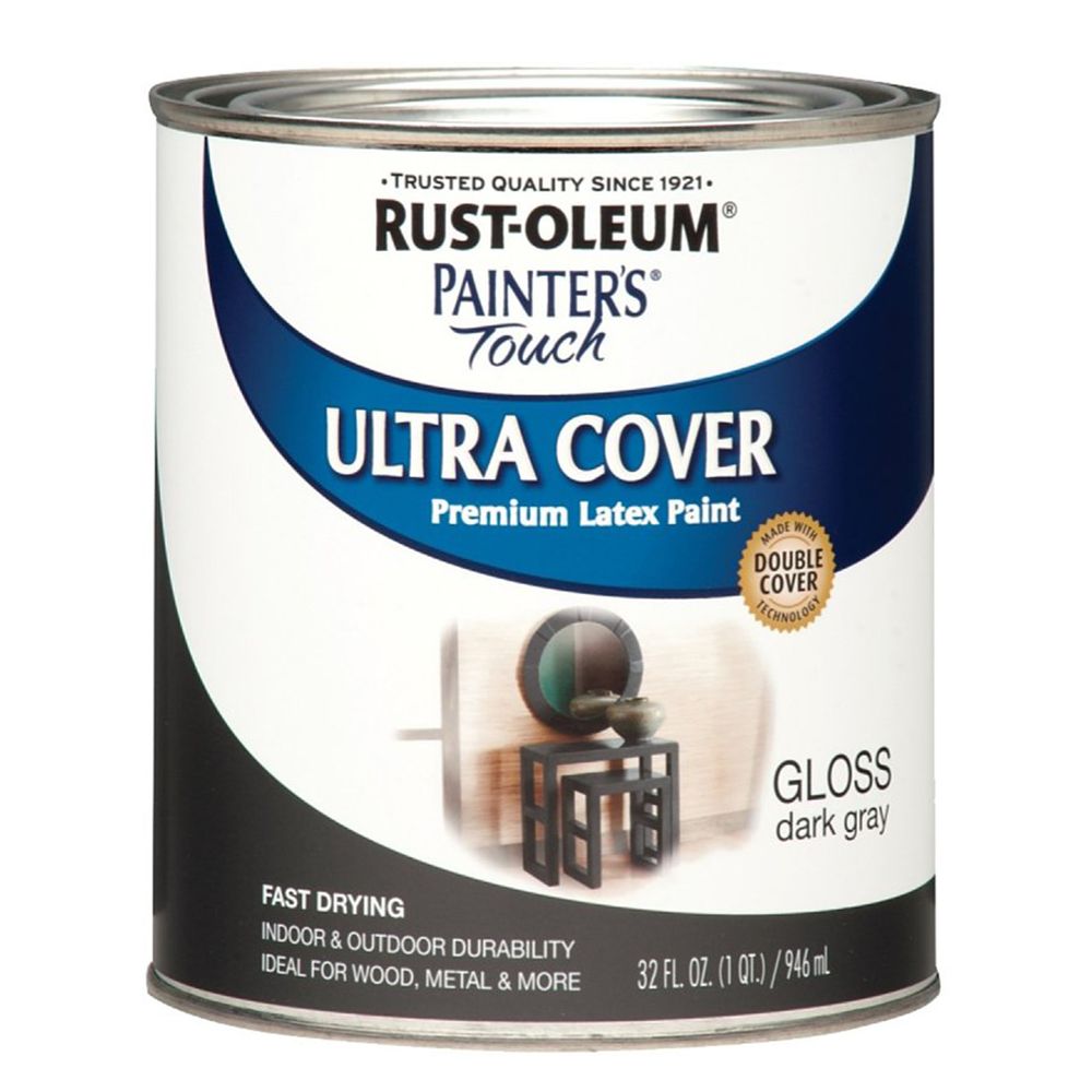 Rust-Oleum 1 qt. Gloss Dark Gray Acrylic Paint