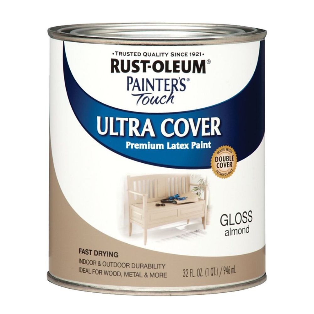 Rust-Oleum Painters Touch Ultra Cover 1 qt. Almond Gloss Latex Paint
