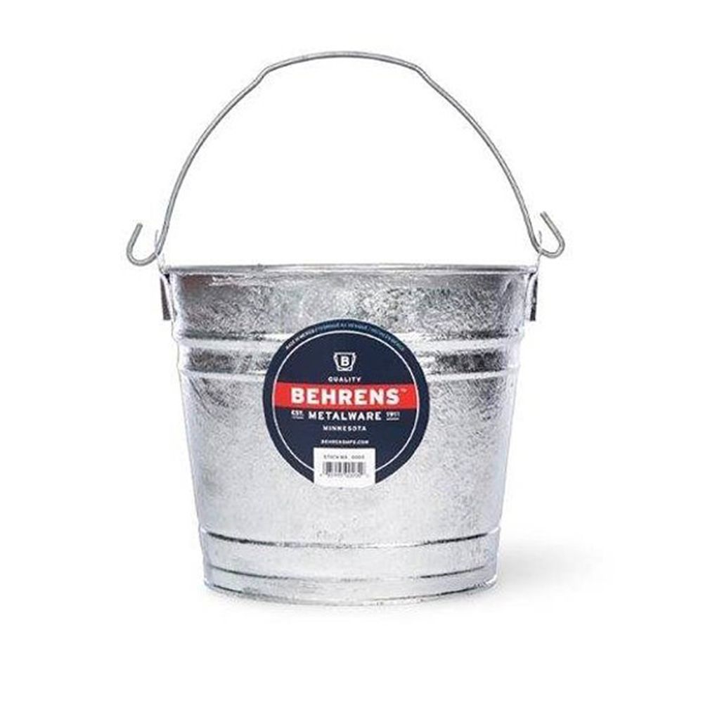 Behrens 8 qt. Hot-Dipped Steel Bucket