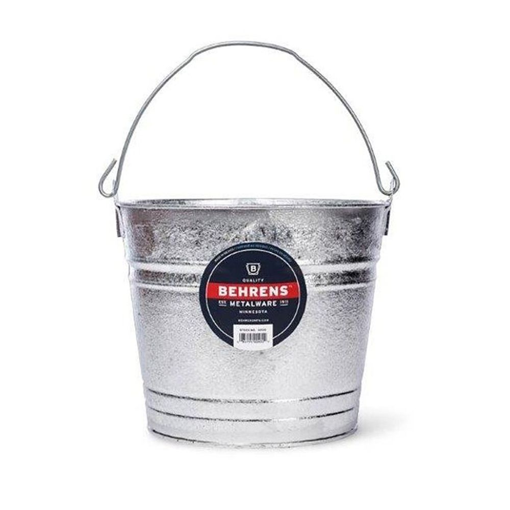 Behrens 12 qt. Hot-Dipped Steel Water Bucket