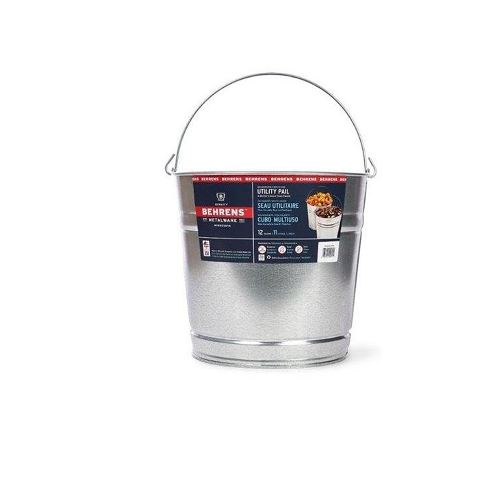 Behrens 12 qt. Galvanized Steel Utility Pail
