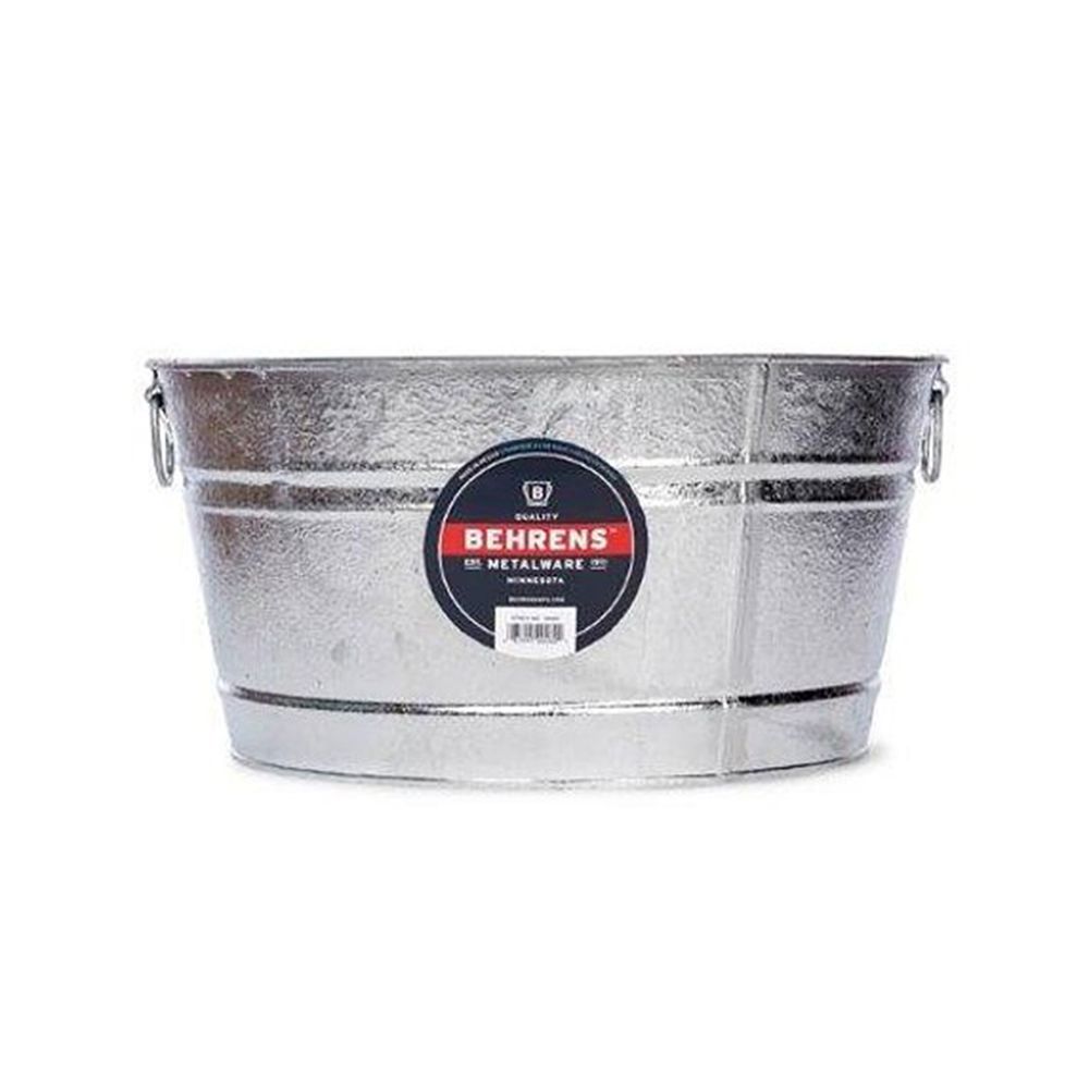 Behrens 9 gal. Hot Dipped Round Washtub