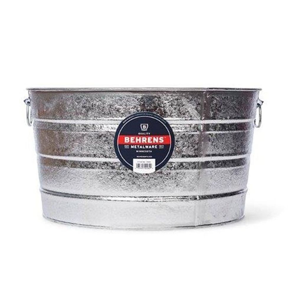 Behrens 11 gal. Round Hot Dipped Washtub
