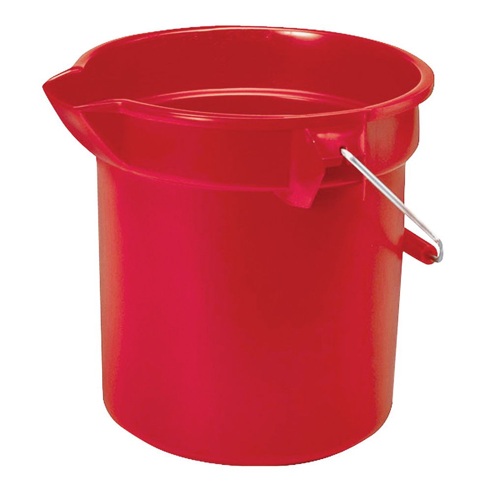 Rubbermaid 10 qt. Round Red Bucket